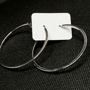 Silver Hoop Earrings